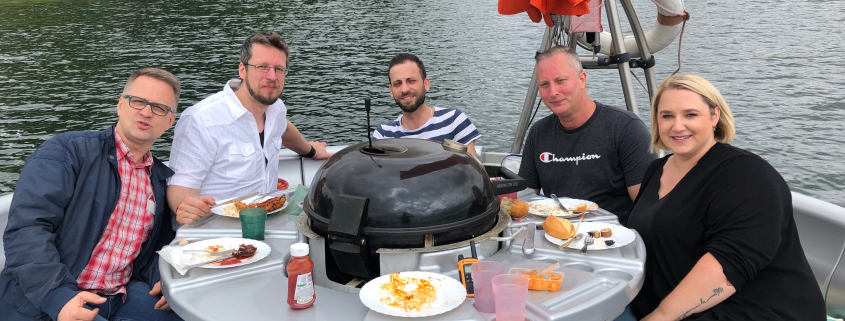 Grillen auf dem Wasser